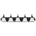 Vanity Nuvo 60-327 Ballerina - 5 Light - 36 in. - Vanity with Alabaster Glass Bell Shades - Old Bronze Finish Nuvo