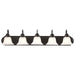 Vanity Nuvo 60-327 Ballerina - 5 Light - 36 in. - Vanity with Alabaster Glass Bell Shades - Old Bronze Finish Nuvo