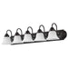 Vanity Nuvo 60-327 Ballerina - 5 Light - 36 in. - Vanity with Alabaster Glass Bell Shades - Old Bronze Finish Nuvo