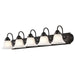 Vanity Nuvo 60-327 Ballerina - 5 Light - 36 in. - Vanity with Alabaster Glass Bell Shades - Old Bronze Finish Nuvo