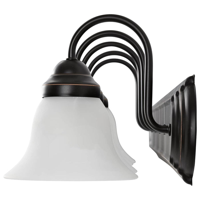 Vanity Nuvo 60-327 Ballerina - 5 Light - 36 in. - Vanity with Alabaster Glass Bell Shades - Old Bronze Finish Nuvo