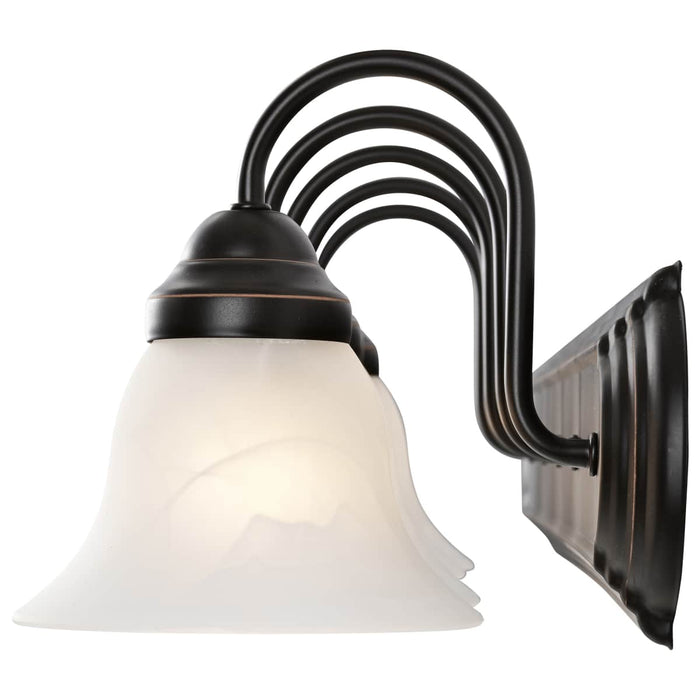 Vanity Nuvo 60-327 Ballerina - 5 Light - 36 in. - Vanity with Alabaster Glass Bell Shades - Old Bronze Finish Nuvo