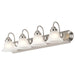 Vanity Nuvo 60-3281 Ballerina - 4 Light - 30 in. - Vanity with Frosted White Glass - Brushed Nickel Finish Nuvo