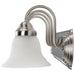 Vanity Nuvo 60-3281 Ballerina - 4 Light - 30 in. - Vanity with Frosted White Glass - Brushed Nickel Finish Nuvo