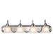 Vanity Nuvo 60-3281 Ballerina - 4 Light - 30 in. - Vanity with Frosted White Glass - Brushed Nickel Finish Nuvo