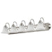 Vanity Nuvo 60-3282 Ballerina - 5 Light - 36 in. - Vanity with Frosted White Glass - Brushed Nickel Finish Nuvo
