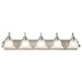 Vanity Nuvo 60-3282 Ballerina - 5 Light - 36 in. - Vanity with Frosted White Glass - Brushed Nickel Finish Nuvo