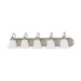 Vanity Nuvo 60-3282 Ballerina - 5 Light - 36 in. - Vanity with Frosted White Glass - Brushed Nickel Finish Nuvo
