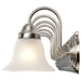 Vanity Nuvo 60-3283 Ballerina - 7 Light - 48 in. - Vanity with Frosted White Glass - Brushed Nickel Finish Nuvo