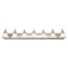 Vanity Nuvo 60-3283 Ballerina - 7 Light - 48 in. - Vanity with Frosted White Glass - Brushed Nickel Finish Nuvo