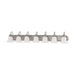 Vanity Nuvo 60-3283 Ballerina - 7 Light - 48 in. - Vanity with Frosted White Glass - Brushed Nickel Finish Nuvo
