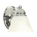 Vanity Nuvo 60-336 Empire - 1 Light - 7 in. - Vanity with Alabaster Glass Bell Shades - Polished Chrome Finish Nuvo