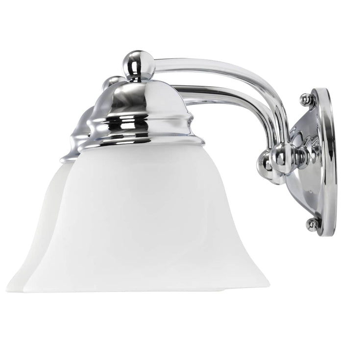 Vanity Nuvo 60-338 Empire - 3 Light - 21 in. - Vanity with Alabaster Glass Bell Shades - Polished Chrome Finish Nuvo
