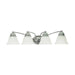 Vanity Nuvo 60-339 Empire - 4 Light - 29 in. - Vanity with Alabaster Glass Bell Shades - Polished Chrome Finish Nuvo
