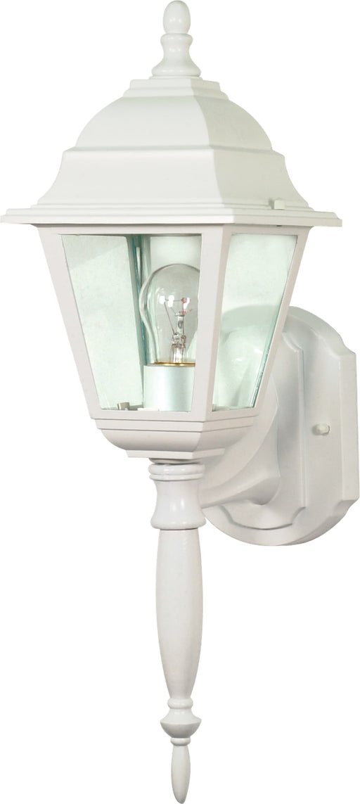 Wall Lantern Nuvo 60-3453 Briton - 1 Light - 18 in. - Wall Lantern with Clear Seed Glass - Color retail packaging - White Finish Nuvo