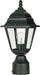 Post Lantern Nuvo 60-3456 Briton - 1 Light - 14 in. - Post Lantern with Clear Glass - Color retail packaging - Textured Black Finish Nuvo