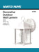 Wall Lantern Nuvo 60-3463 1 Light - 8-5/8 in. - Wall Lantern - Cube Lantern with Clear Beveled Glass - Color retail packaging - White Finish Nuvo