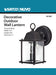 Wall Lantern Nuvo 60-3465 1 Light - 8-5/8 in. - Wall Lantern - Cube Lantern with Clear Beveled Glass - Color retail packaging - Textured Black Finish Nuvo