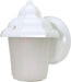 Wall Lantern Nuvo 60-3466 1 Light - 8-7/8 in. - Wall Lantern - Hood Lantern with Satin Frosted Glass - Color retail packaging - White Finish Nuvo