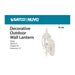 Wall Lantern Nuvo 60-3467 Central Park - 1 Light - 20 in. - Wall Lantern with Clear Beveled Glass - Color retail packaging - White Finish Nuvo