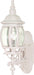Wall Lantern Nuvo 60-3467 Central Park - 1 Light - 20 in. - Wall Lantern with Clear Beveled Glass - Color retail packaging - White Finish Nuvo