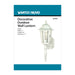 Wall Lantern Nuvo 60-3470 Cornerstone - 1 Light - 18 in. - Wall Lantern with Clear Seed Glass - Color retail packaging - White Finish Nuvo