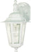 Wall Lantern Nuvo 60-3473 Cornerstone - 1 Light - 13 in. - Wall Lantern - Arm Down with Clear Seed Glass - Color retail packaging - White Finish Nuvo