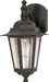 Wall Lantern Nuvo 60-3475 Cornerstone - 1 Light - 13 in. - Wall Lantern - Arm Down with Clear Seed Glass - Color retail packaging - Textured Black Finish Nuvo
