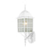 Wall Lantern Nuvo 60-3477 Adams - 1 Light - 18 in. - Outdoor Wall with Frosted Glass - Color retail packaging - White Finish Nuvo