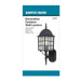 Wall Lantern Nuvo 60-3479 Adams - 1 Light - 18 in. - Outdoor Wall with Frosted Glass - Color retail packaging - Textured Black Finish Nuvo