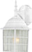 Wall Lantern Nuvo 60-3480 Adams - 1 Light - 14 in. - Outdoor Wall with Frosted Glass - Color retail packaging - White Finish Nuvo