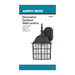 Wall Lantern Nuvo 60-3482 Adams - 1 Light - 14 in. - Outdoor Wall with Frosted Glass - Color retail packaging - Textured Black Finish Nuvo