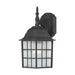 Wall Lantern Nuvo 60-3482 Adams - 1 Light - 14 in. - Outdoor Wall with Frosted Glass - Color retail packaging - Textured Black Finish Nuvo