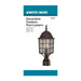 Post Lantern Nuvo 60-3483 Adams - 1 Light - 17 in. - Outdoor Post with Frosted Glass - Color retail packaging - Rustic Bronze Finish Nuvo