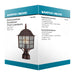 Post Lantern Nuvo 60-3483 Adams - 1 Light - 17 in. - Outdoor Post with Frosted Glass - Color retail packaging - Rustic Bronze Finish Nuvo