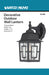 Wall Lantern Nuvo 60-3486 Banyan - 1 Light - 12 in. - Outdoor Wall with Clear Water Glass - Color retail packaging - Textured Black Finish Nuvo
