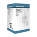 Wall Lantern Nuvo 60-3487 Banyan - 1 Light - 17 in. - Outdoor Wall with Clear Water Glass - Color retail packaging - White Finish Nuvo