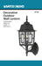Wall Lantern Nuvo 60-3489 Banyan - 1 Light - 17 in. - Outdoor Wall with Clear Water Glass - Color retail packaging - Textured Black Finish Nuvo