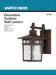 Wall Lantern Nuvo 60-3492 Cove Neck - 1 Light - 12 in. - Outdoor Lantern with Clear Seed Glass - Color retail packaging - Rustic Bronze Finish Nuvo