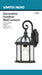 Wall Lantern Nuvo 60-3496 Boxwood - 1 Light - 15 in. - Outdoor Wall with Clear Beveled Glass - Color retail packaging - Textured Black Finish Nuvo