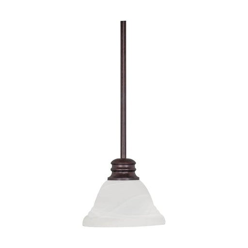 Mini Pendant Nuvo 60-366 Empire - 1 Light - 7 in. - Mini Pendant with Hang Straight Canopy - Old Bronze Finish Nuvo
