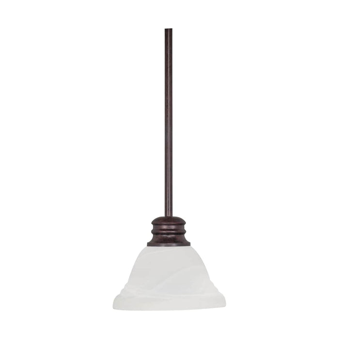 Mini Pendant Nuvo 60-366 Empire - 1 Light - 7 in. - Mini Pendant with Hang Straight Canopy - Old Bronze Finish Nuvo