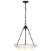 Pendant Nuvo 60-371 3 Light - 23 in. - Pendant - Alabaster Glass Bowl - Old Bronze Finish Nuvo