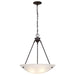 Pendant Nuvo 60-371 3 Light - 23 in. - Pendant - Alabaster Glass Bowl - Old Bronze Finish Nuvo