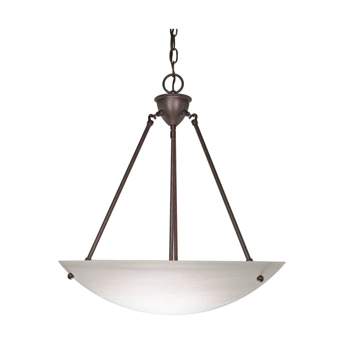 Pendant Nuvo 60-371 3 Light - 23 in. - Pendant - Alabaster Glass Bowl - Old Bronze Finish Nuvo