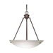 Pendant Nuvo 60-371 3 Light - 23 in. - Pendant - Alabaster Glass Bowl - Old Bronze Finish Nuvo