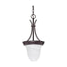 Pendant Nuvo 60-395 1 Light - 10 in. - Pendant - Alabaster Glass Bell - Old Bronze Finish Nuvo