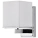 Vanity Nuvo 60-4081 Bento - 1 Light - Vanity Fixture with Satin White Glass - Polished Chrome Finish Nuvo