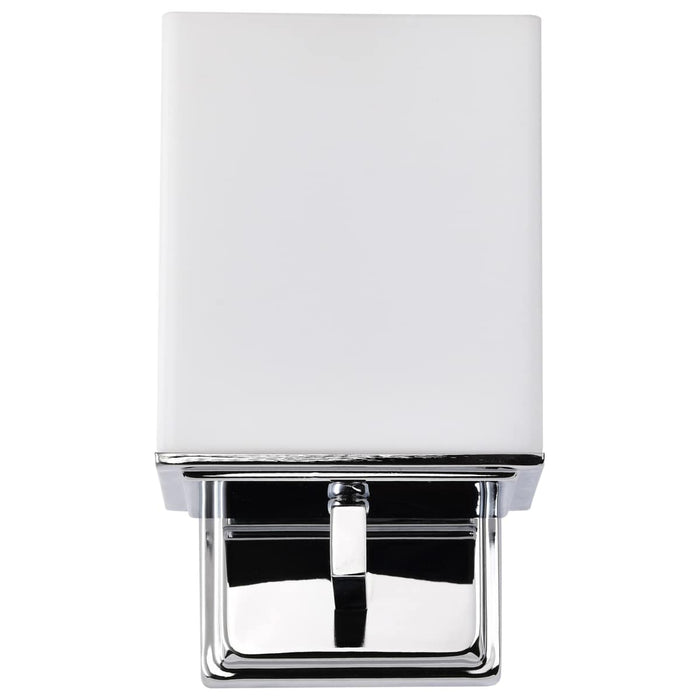 Vanity Nuvo 60-4081 Bento - 1 Light - Vanity Fixture with Satin White Glass - Polished Chrome Finish Nuvo