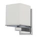 Vanity Nuvo 60-4081 Bento - 1 Light - Vanity Fixture with Satin White Glass - Polished Chrome Finish Nuvo